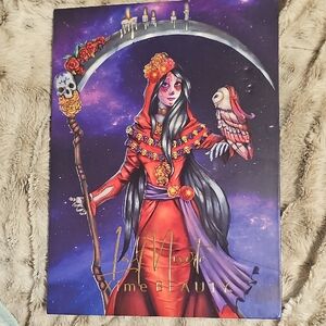 Vibrant Art Print with Red and Purple Hues